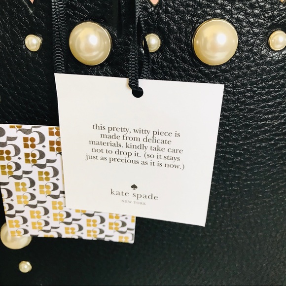 Kate Spade Black hayes Street pearl Sam Satchel - Picture 4 of 8